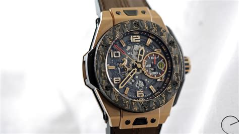 réplica de relógio hublot ferrari king gold carbon